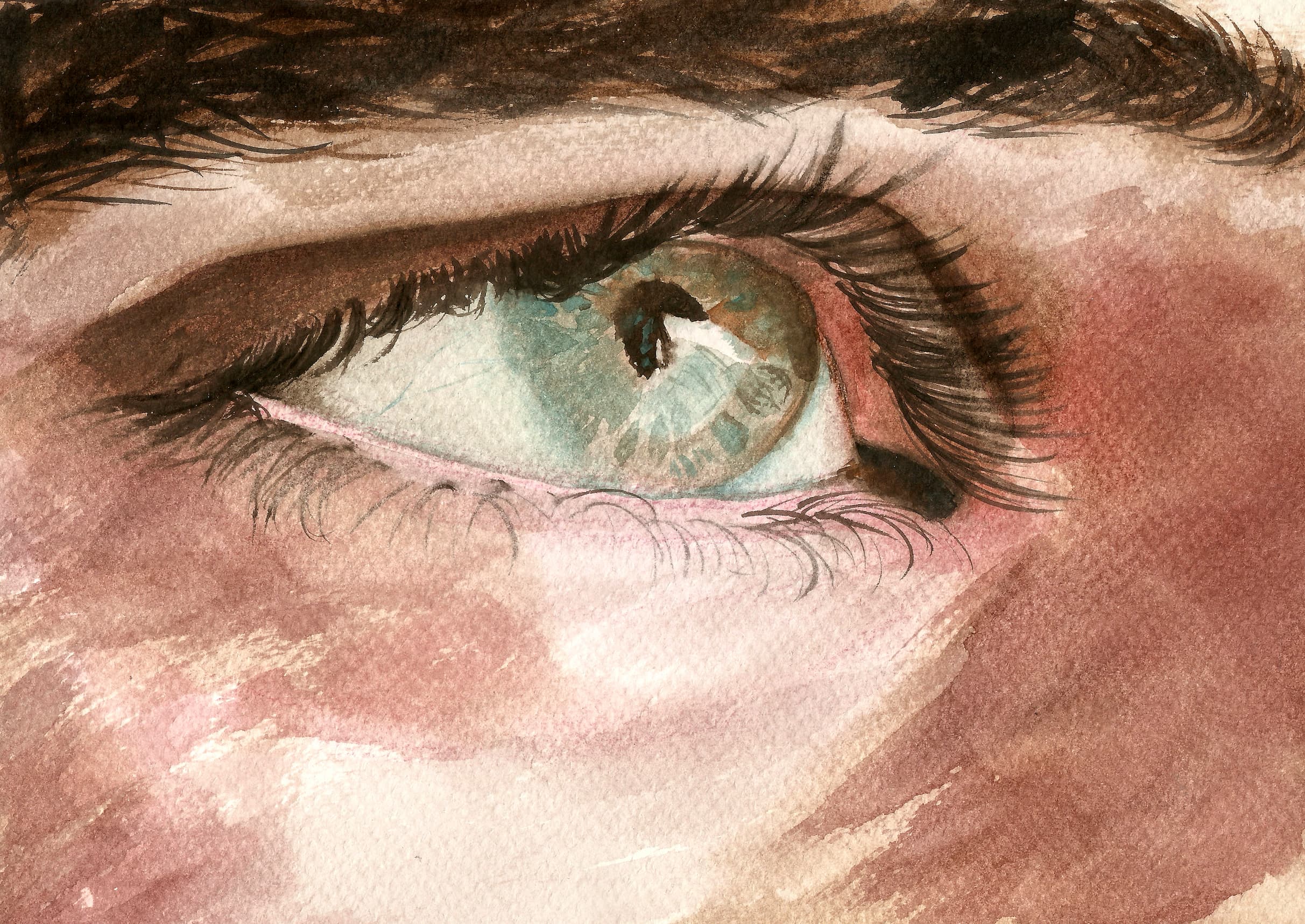 Hoping - Watercolor Painting
